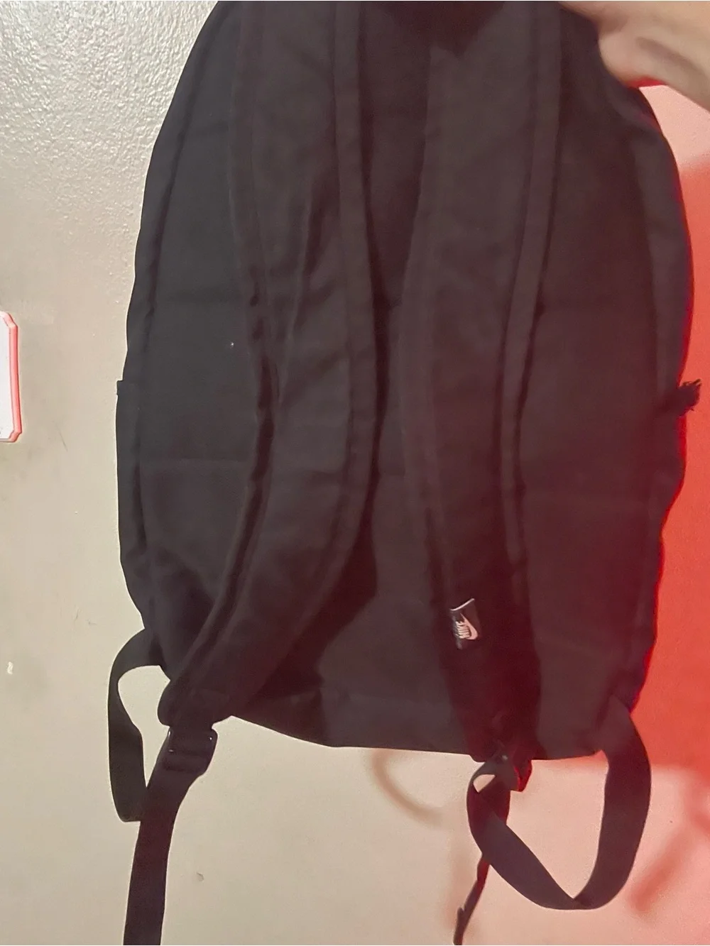 Nike Black Backpack with Silver Swoosh